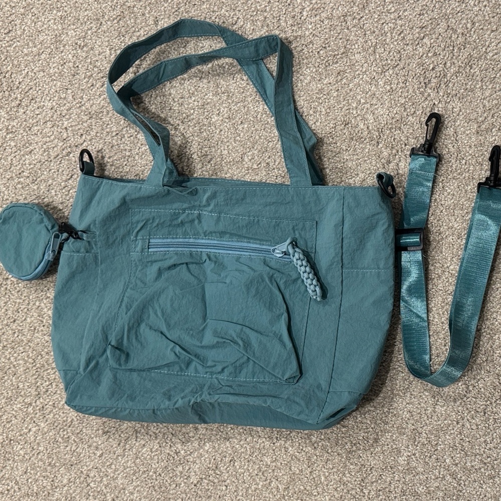 Teal shoulder/cross-body bag